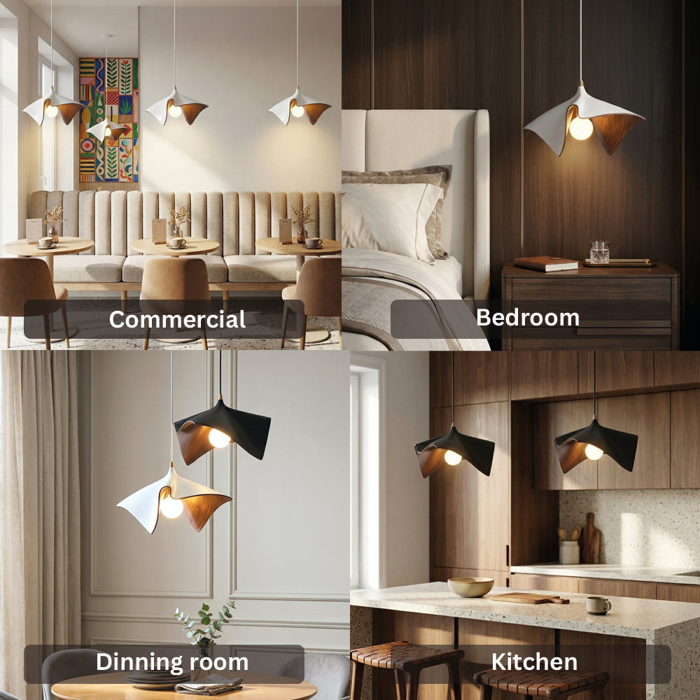Vintage Wood Grain Ceiling Pendant Lamps