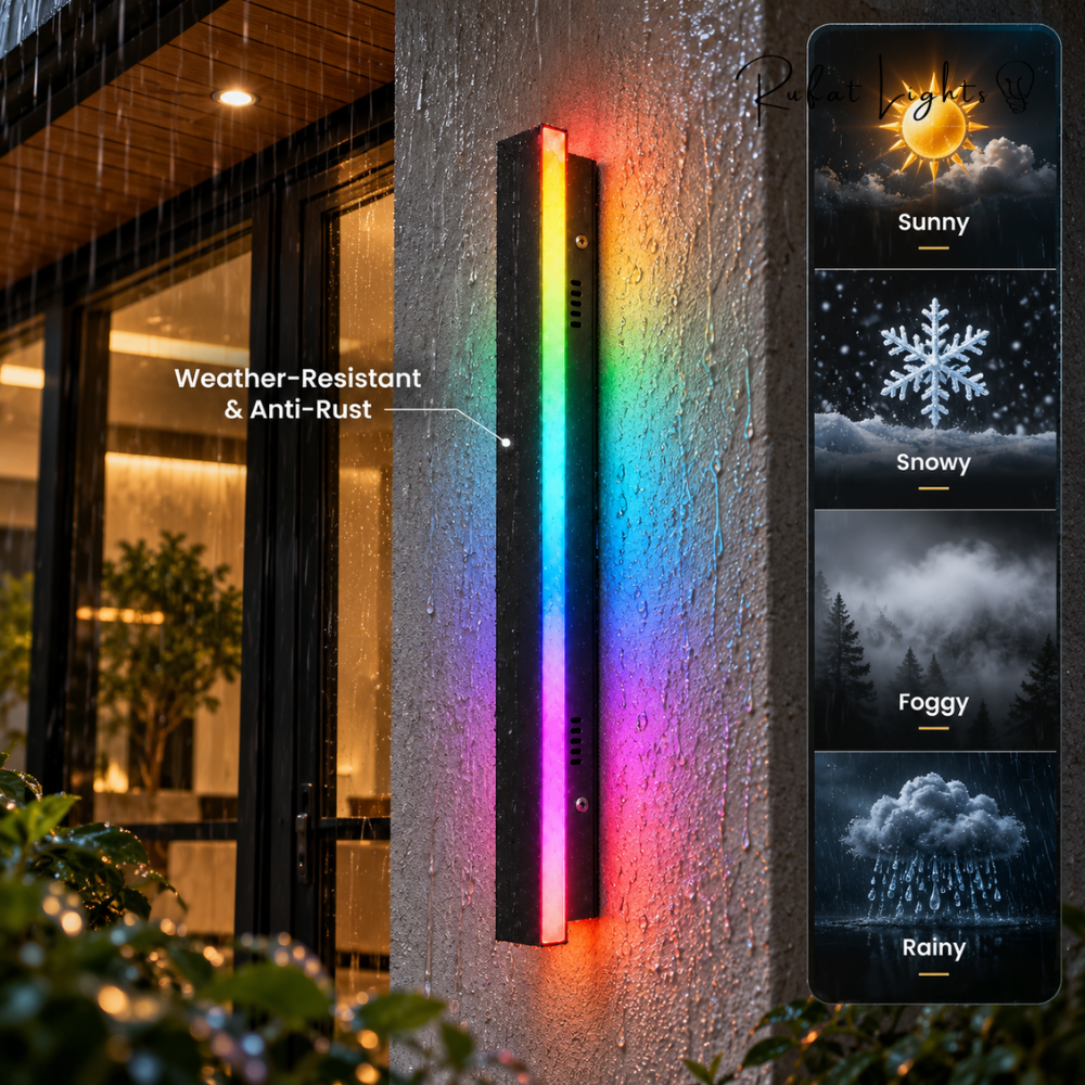 Aluminum Wall LED Light Waterproof Outdoor/Indoor (RGB)