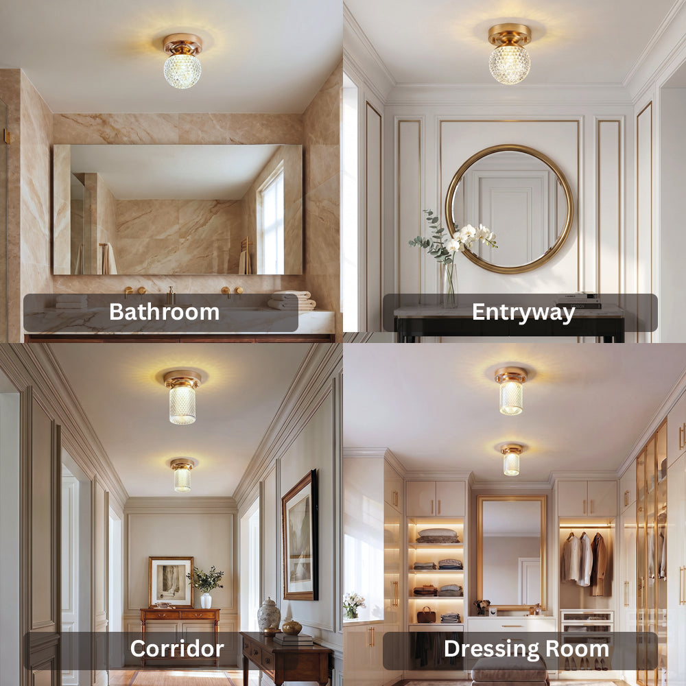 Modern Crystal Ceiling Light