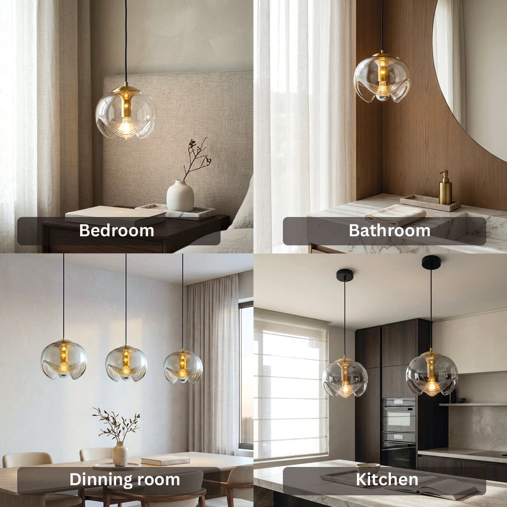 Artistic Brilliance Modern Glass Pendant Light