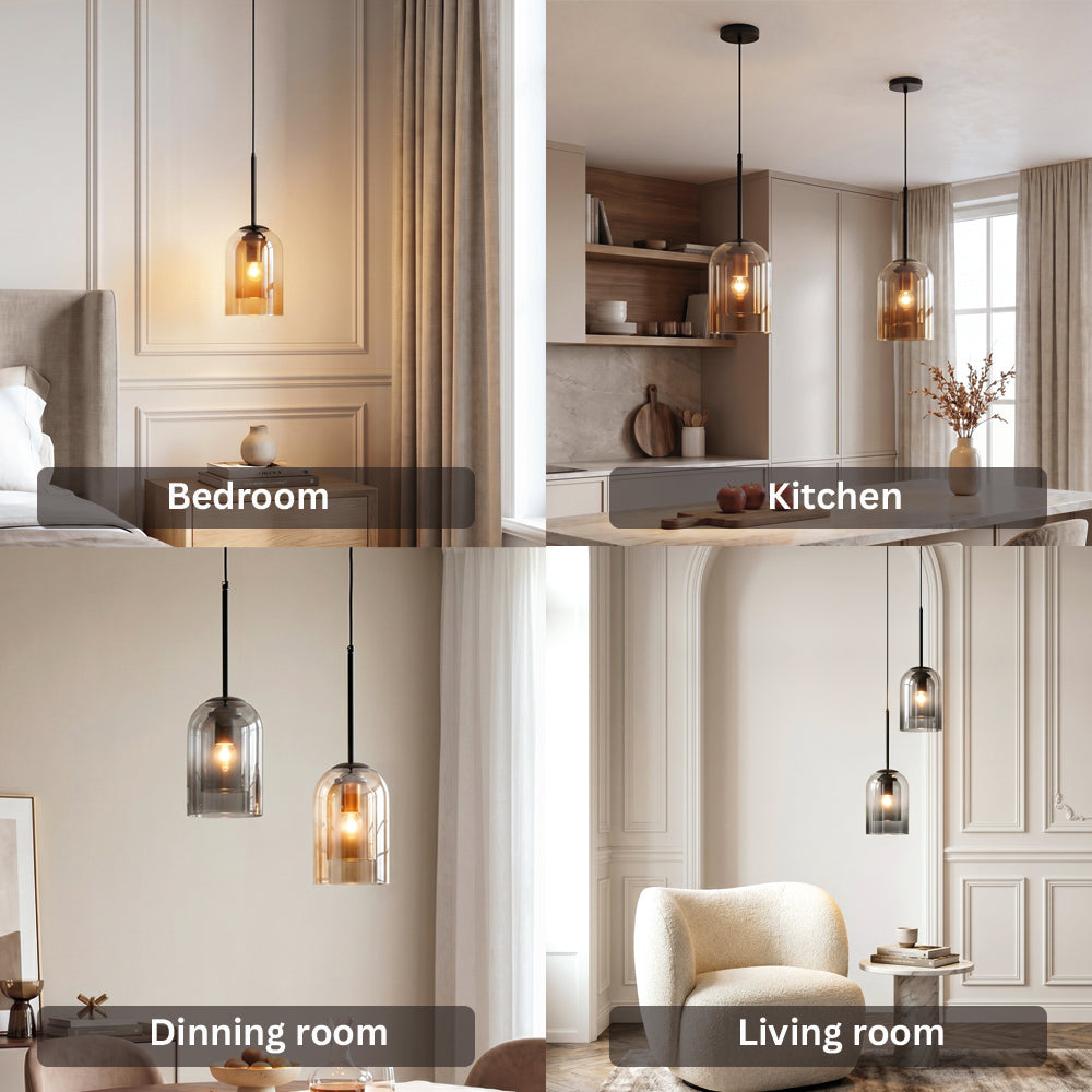 Nordic Double Glass Pendant Light