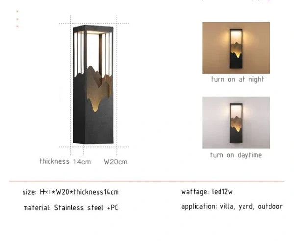 LED Outdoor Waterproof Garden Wall Lamps