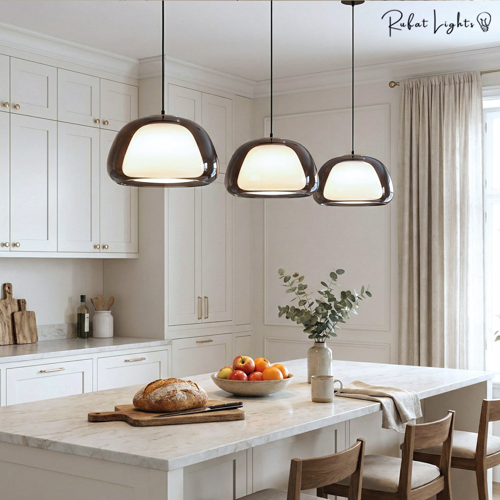 Denmark Design Double Glass Pendant Lamp