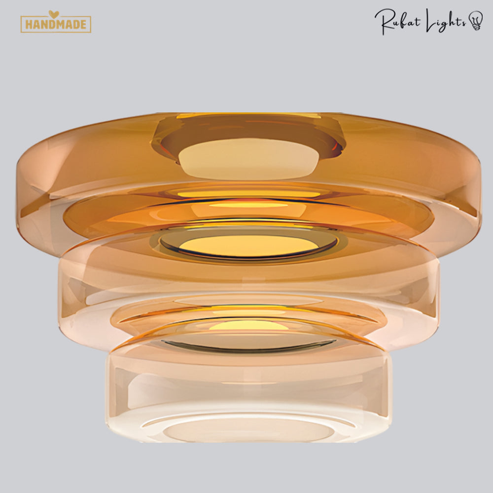 Minimalism Glass LED Chandelier Light