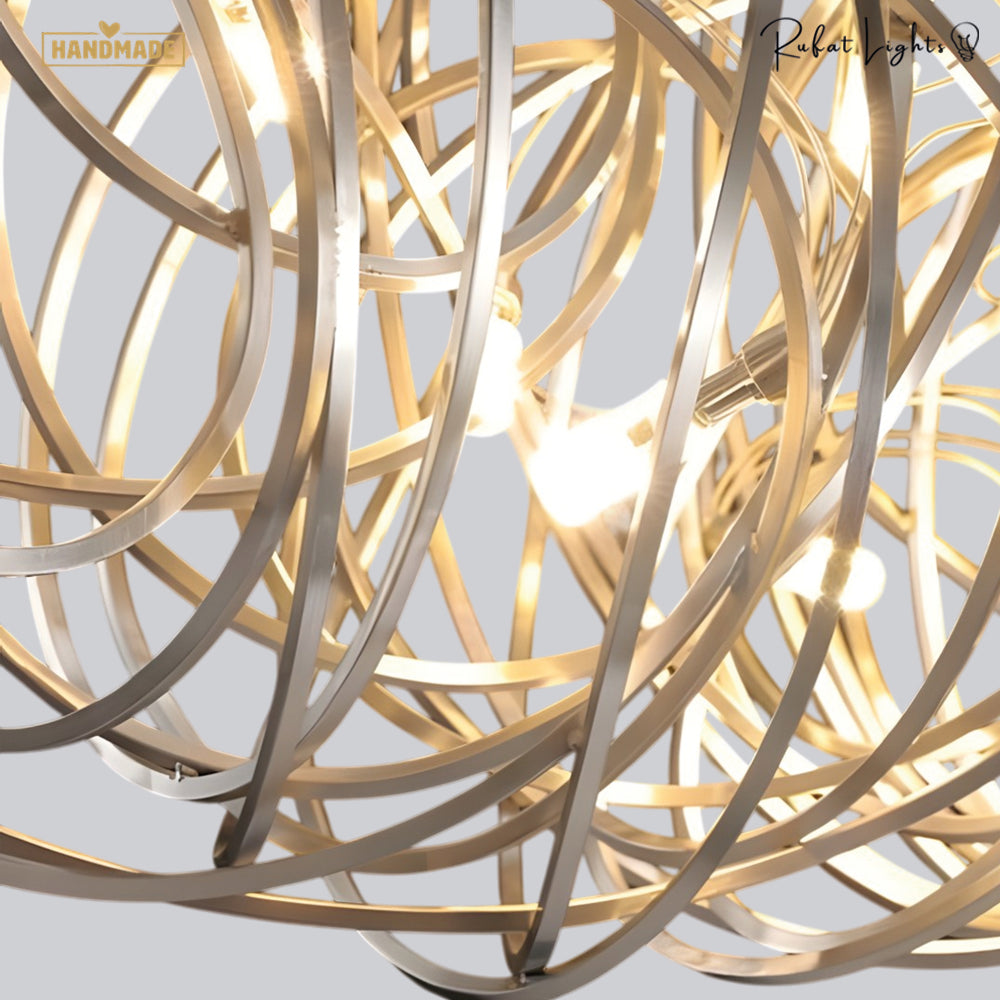 Simple Iron Art Bar Tree Chandelier