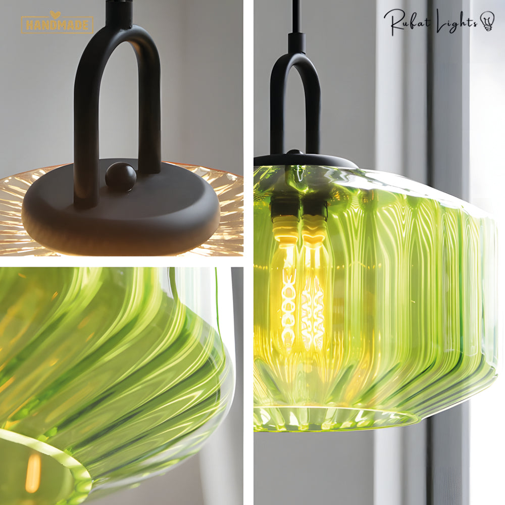 Enchanting Japanese Glass Pendant Light