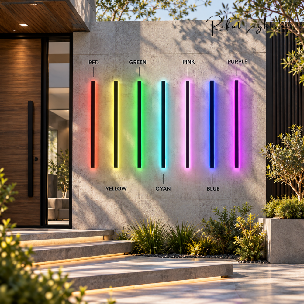 Aluminum Wall LED Light Waterproof Outdoor/Indoor (RGB)