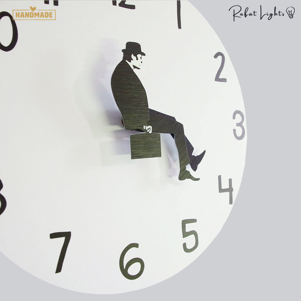 Funny Wall Clock Minimalist Round Wall Clock