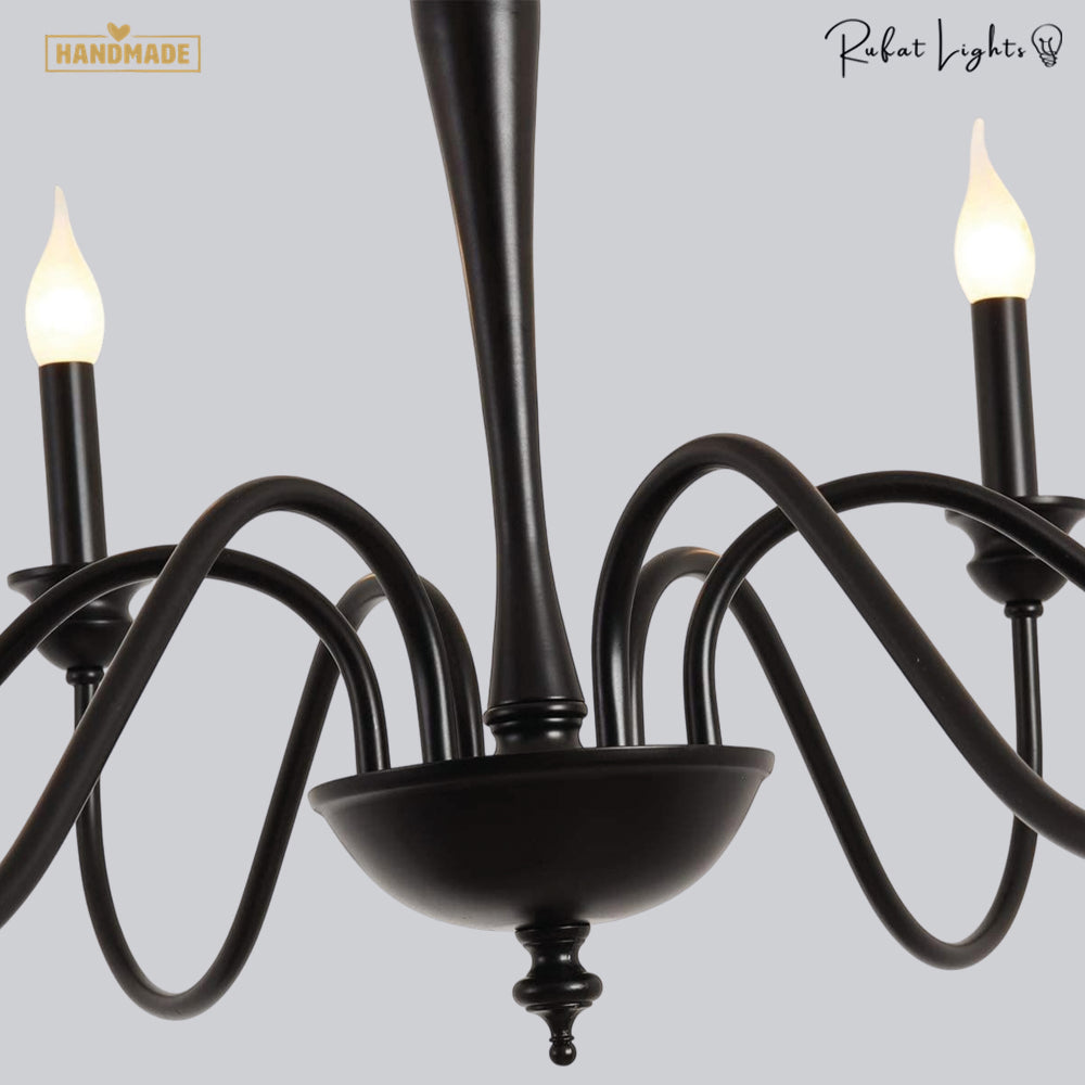 Ganeed Rustic Classic LED Iron Chandelier Light