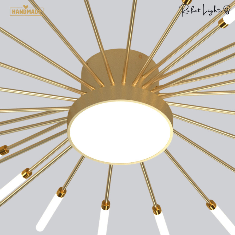 Modern Full Star Shine Rays Chandelier Lamps