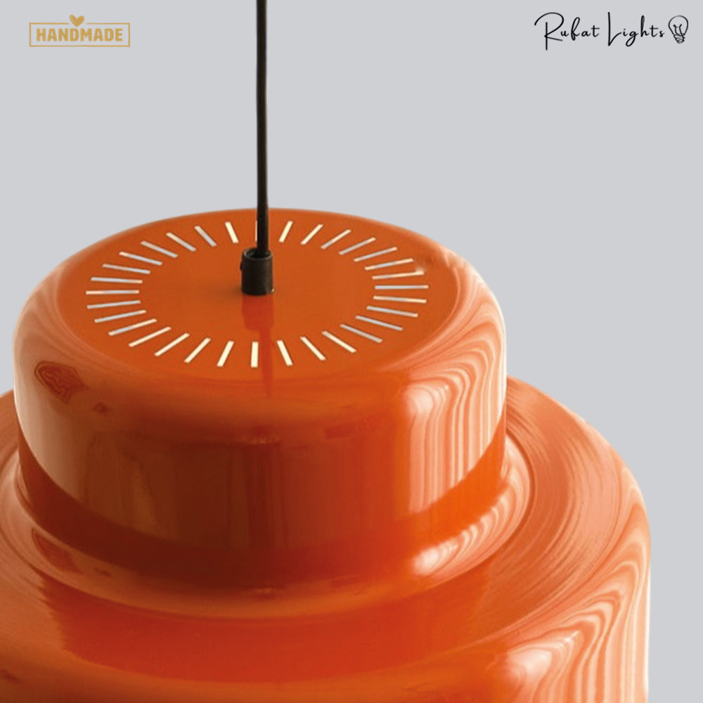 Nordic Vintage Orange Ceiling Pendant Light
