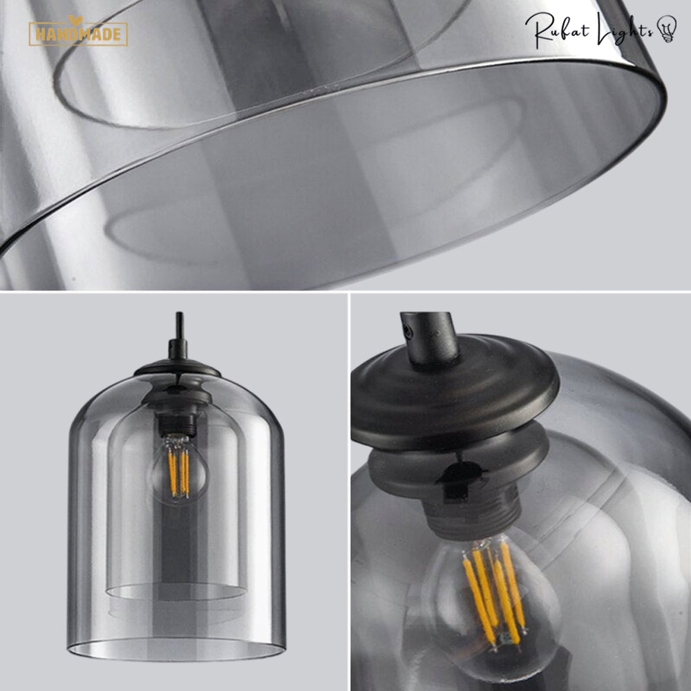 Nordic Double Glass Pendant Light