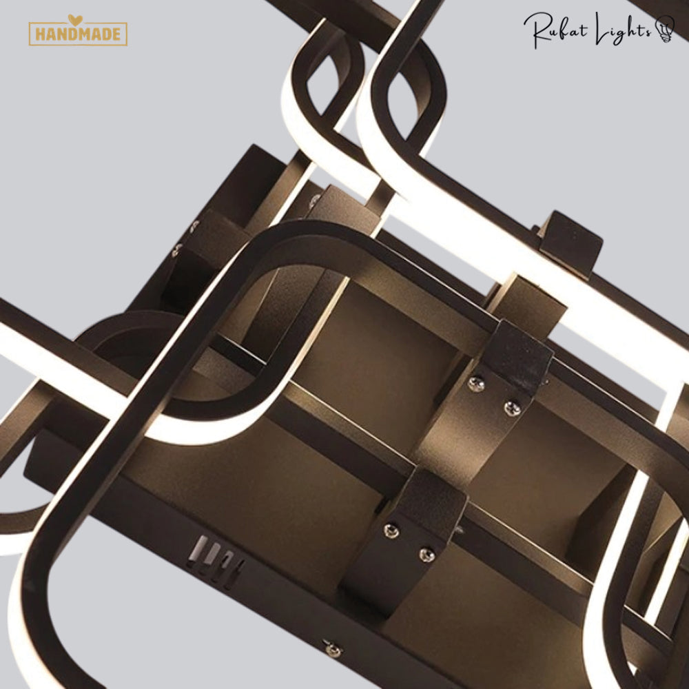Rectangle Acrylic Aluminum Ceiling Chandeliers