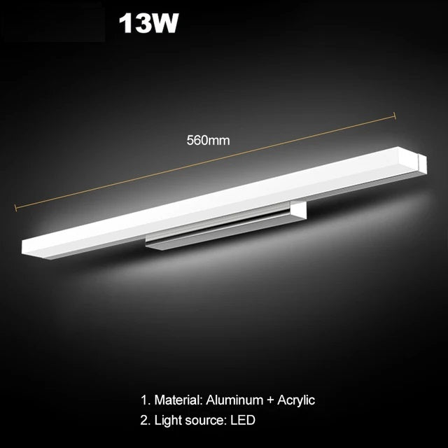 Acrylic Moisture Proof Anti-fog Bathroom Wall Sconces
