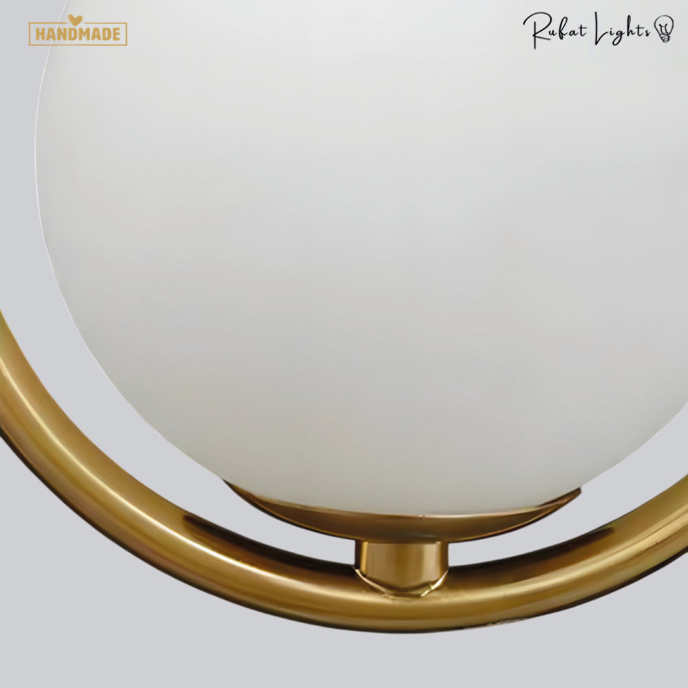 Metal Casing Glass Ball Wall Light