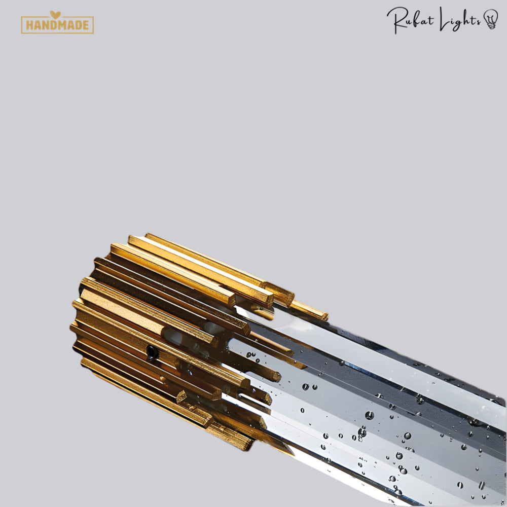 Crystal Radiance LED Bar Pendant Light