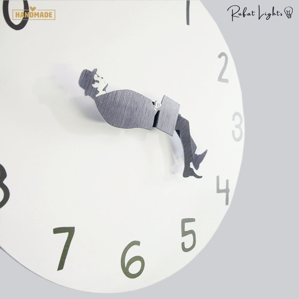 Funny Wall Clock Minimalist Round Wall Clock