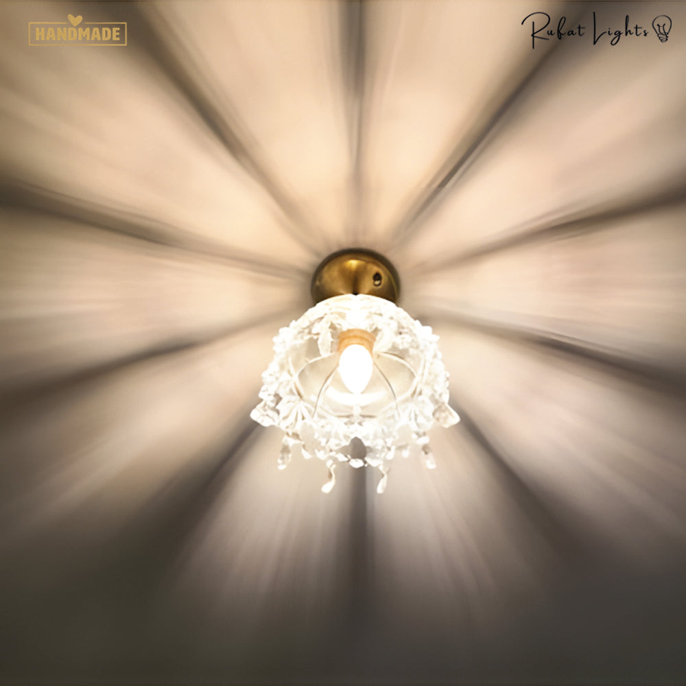 Crystal Sparkle Glass Pendant Lamp