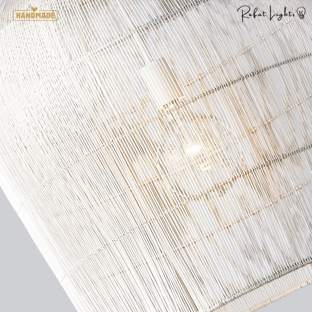 Japanese Wabi Sabi Wind Handmade Rattan Pendant Light