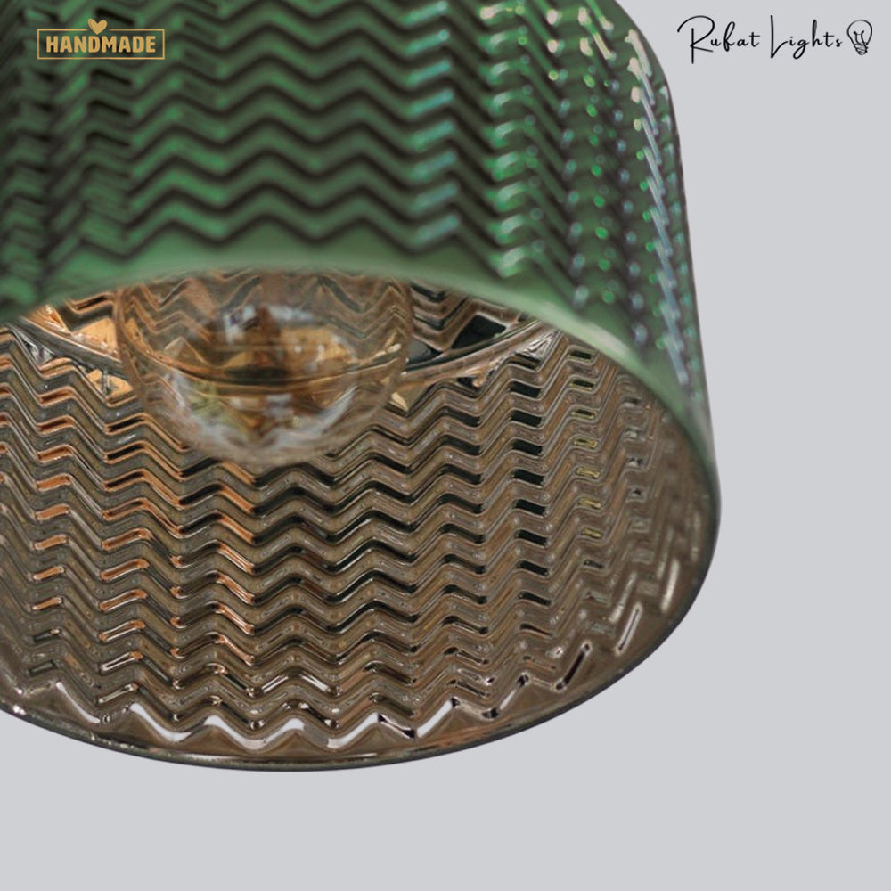 Contemporary Cylindrical Glass Wall Lamp