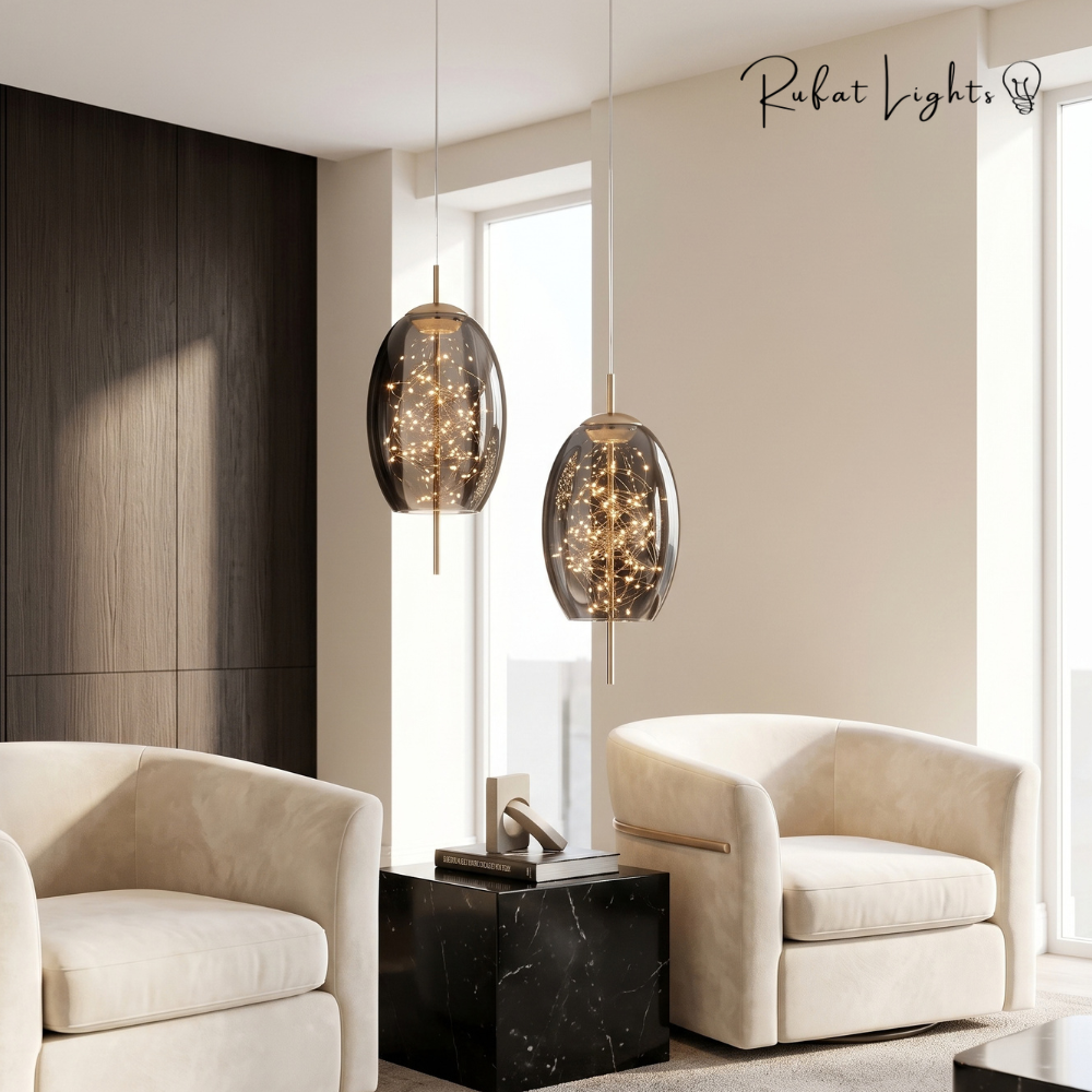 Luxury Glass Globe Sprinkle Pendant Light