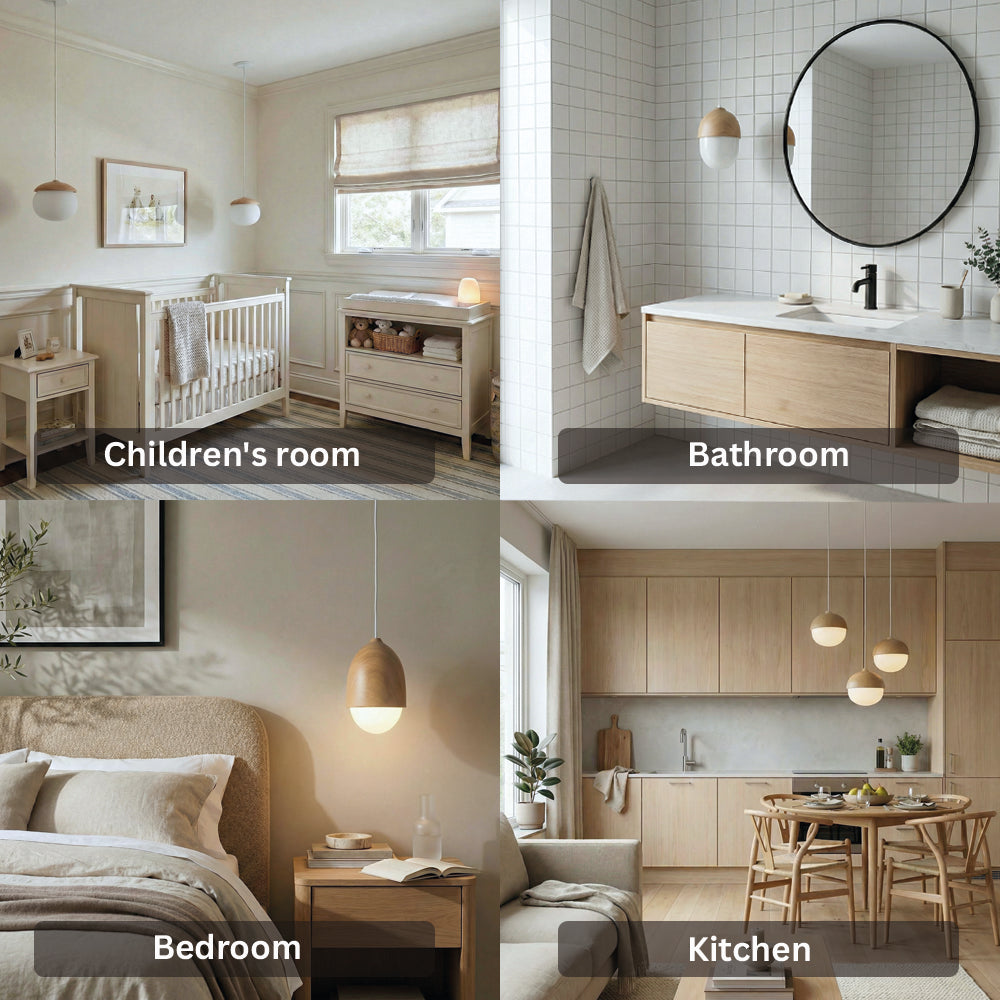 Glass Acorn Moon Pendant Lights