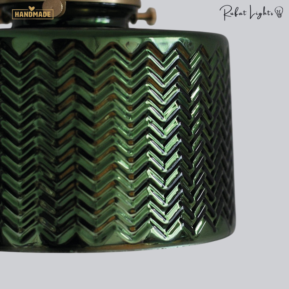 Contemporary Cylindrical Glass Wall Lamp