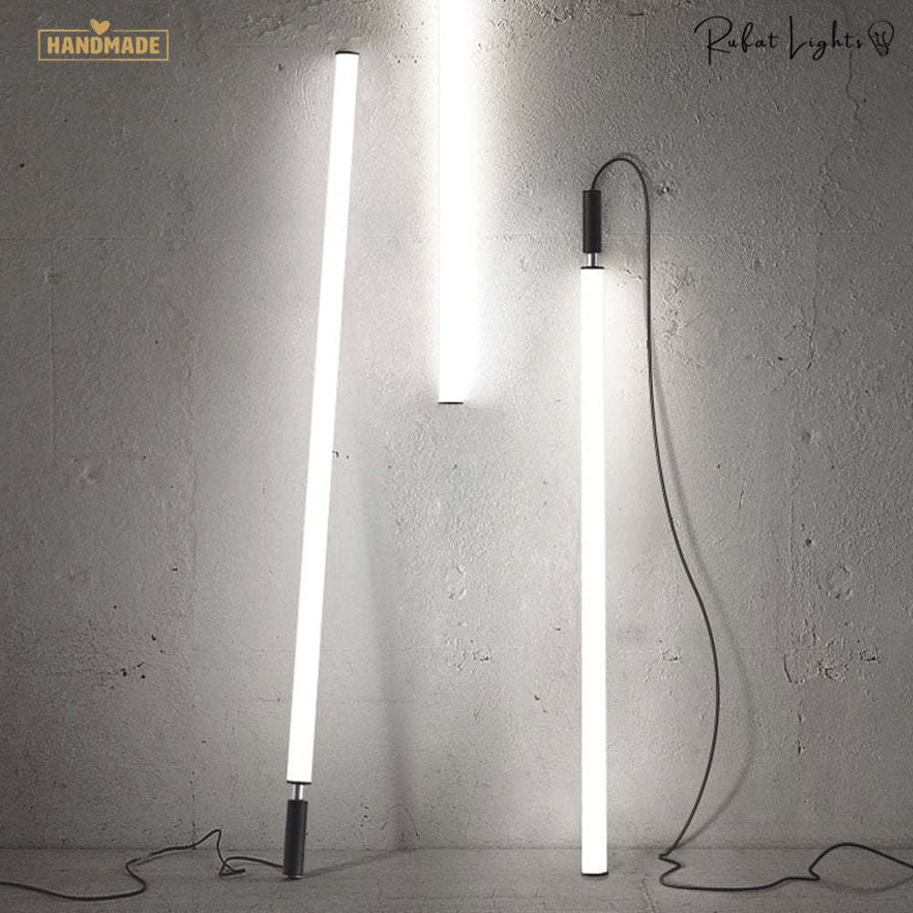 Sleek Modern Long Tube Pendant Light