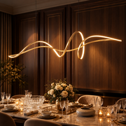 Aluminum Ribbon Shape LED Chandelier