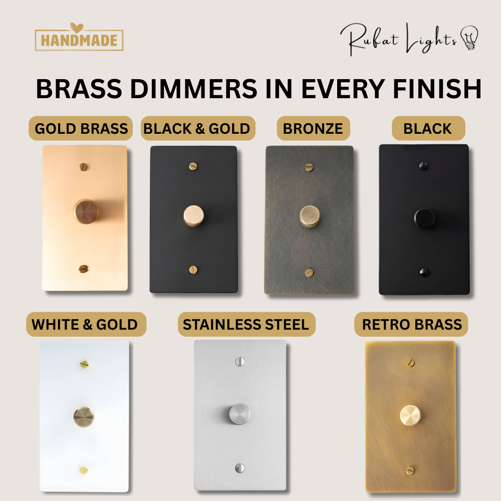 Solid Brass Dimmer Switch