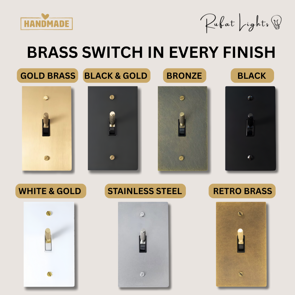 Solid Brass Toggle Switch