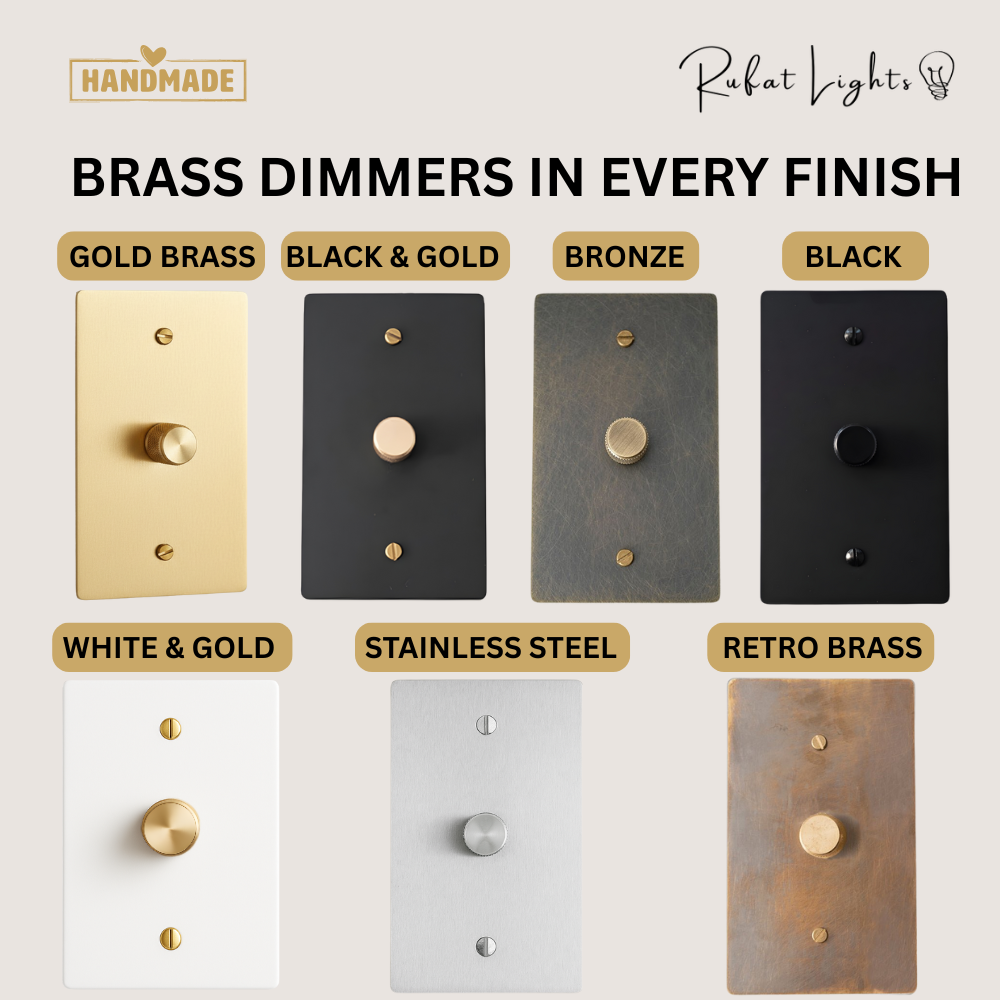 Solid Brass Dimmer Switch