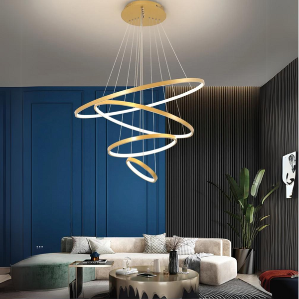 Modern LED Rings Circle Hanging Chandelier
