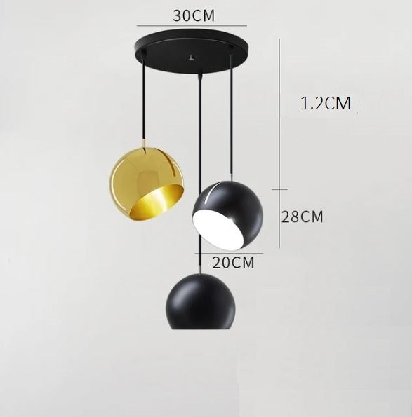 Round Modern Simple Ball Chandelier Pendant Light