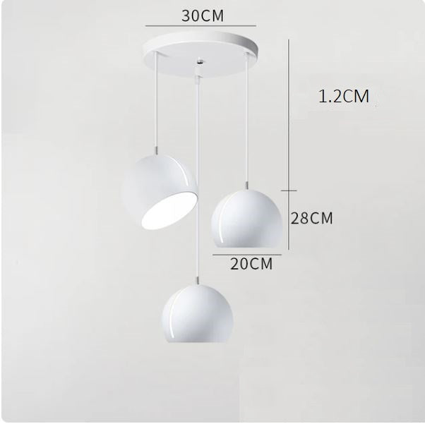 Round Modern Simple Ball Chandelier Pendant Light