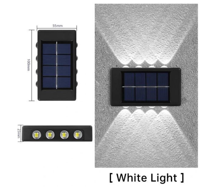 Solar Outdoor Waterproof Up/Down Luminous Wall Lamps