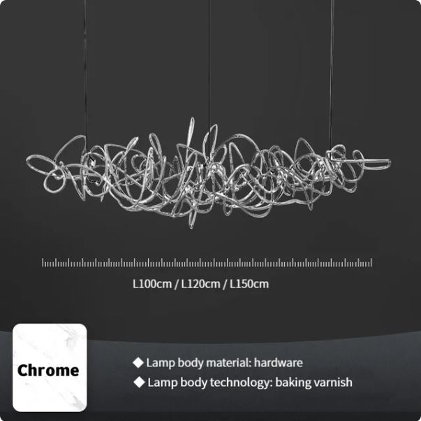 Simple Iron Art Bar Tree Chandelier