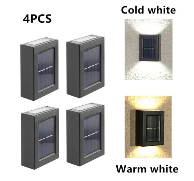 Simple Up And Down Luminous LED Solar Wall Lights