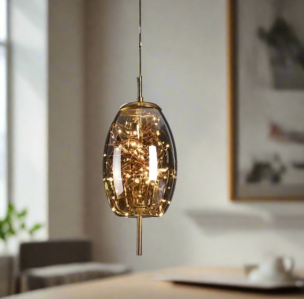 Luxury Glass Globe Sprinkle Pendant Light