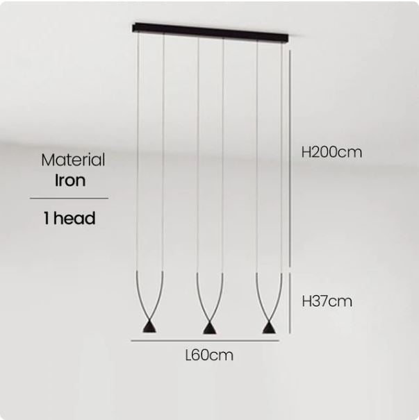 Nordic Long Cone Pendant Lamp