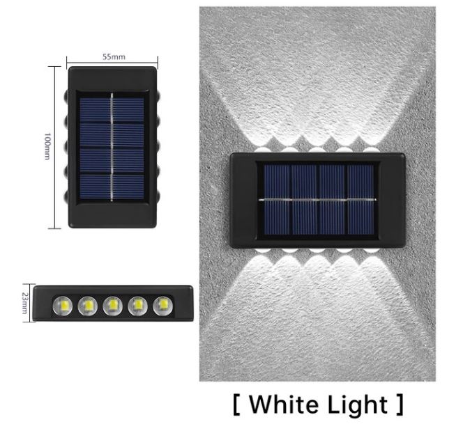 Solar Outdoor Waterproof Up/Down Luminous Wall Lamps