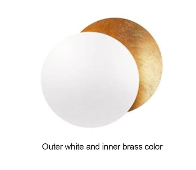 Modern Aisle Round Moon Eclipse Wall Lamp