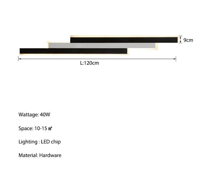 Outdoor Waterproof Long Strip Garden Wall Light