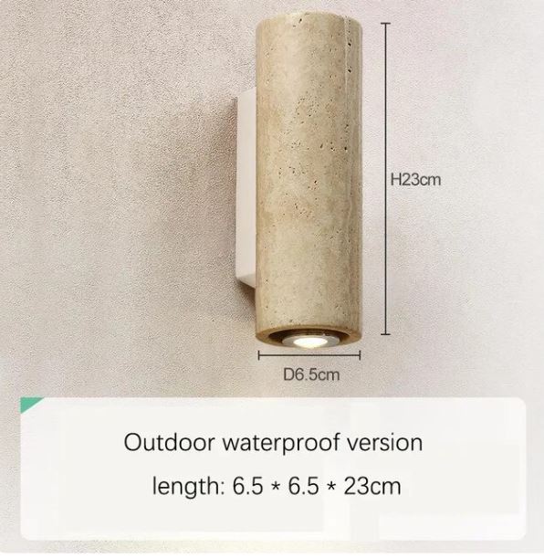 Vintage Japanese Wabi-sabi Waterproof Style Wall Lamp