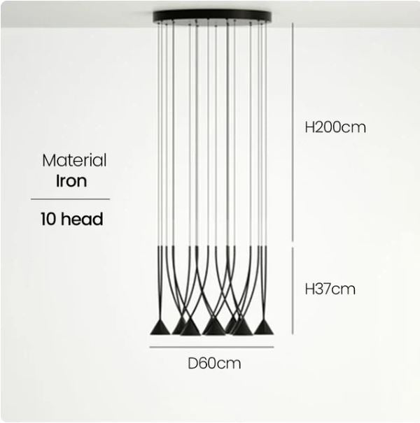 Nordic Long Cone Pendant Lamp