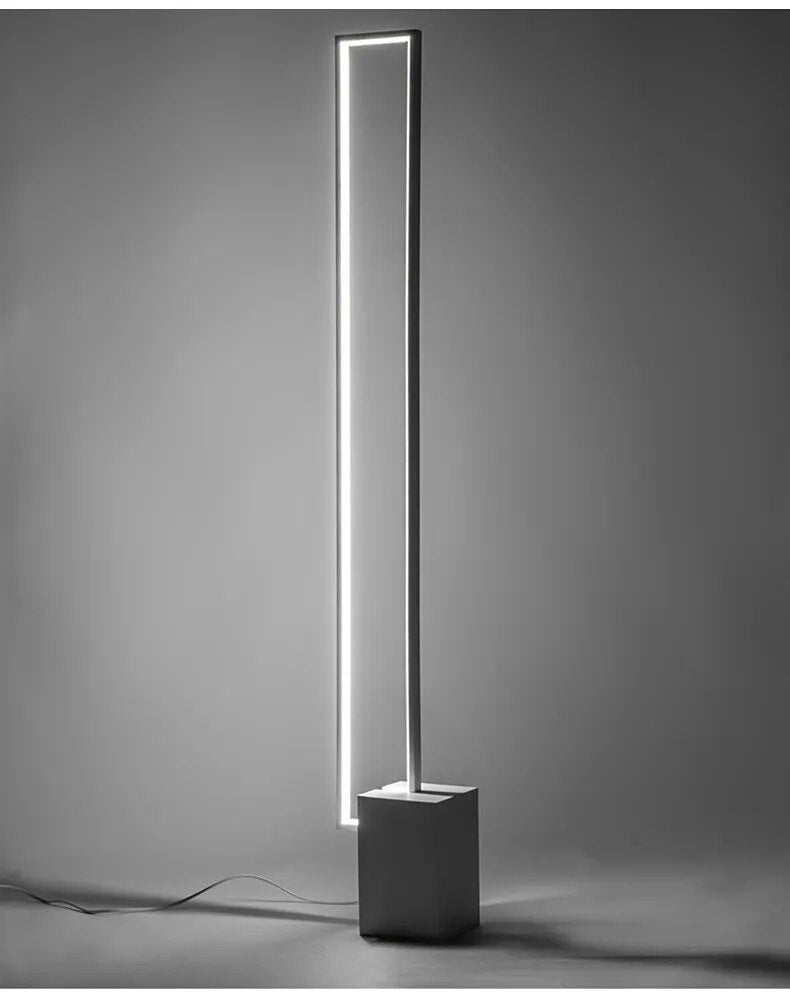 Nordic Geometric Square Stand LED Floor Lamps