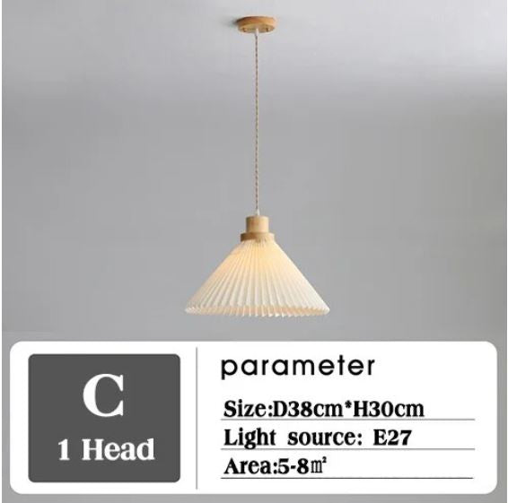 Pleated Lampshade Pendant Lights