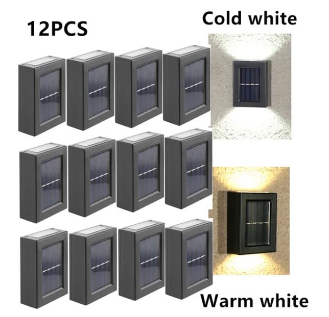 Simple Up And Down Luminous LED Solar Wall Lights