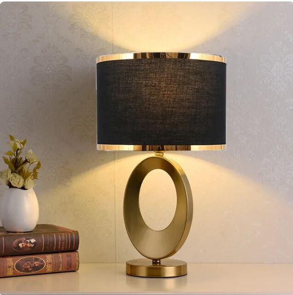 Nordic Luxury Cloth Covered Desk Lamp