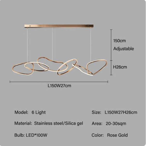 Luxury Stainless Steel Electroplated Chandeliers